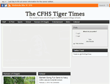 Tablet Screenshot of cfhstigertimes.com